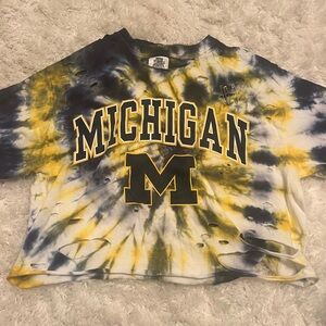 University of Michigan crop top t shirt Hippie Princess